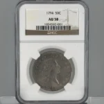 1794 Flowing Hair 50c NGC AU58 Obv