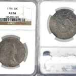 1794 Flowing Hair 50c NGC AU58