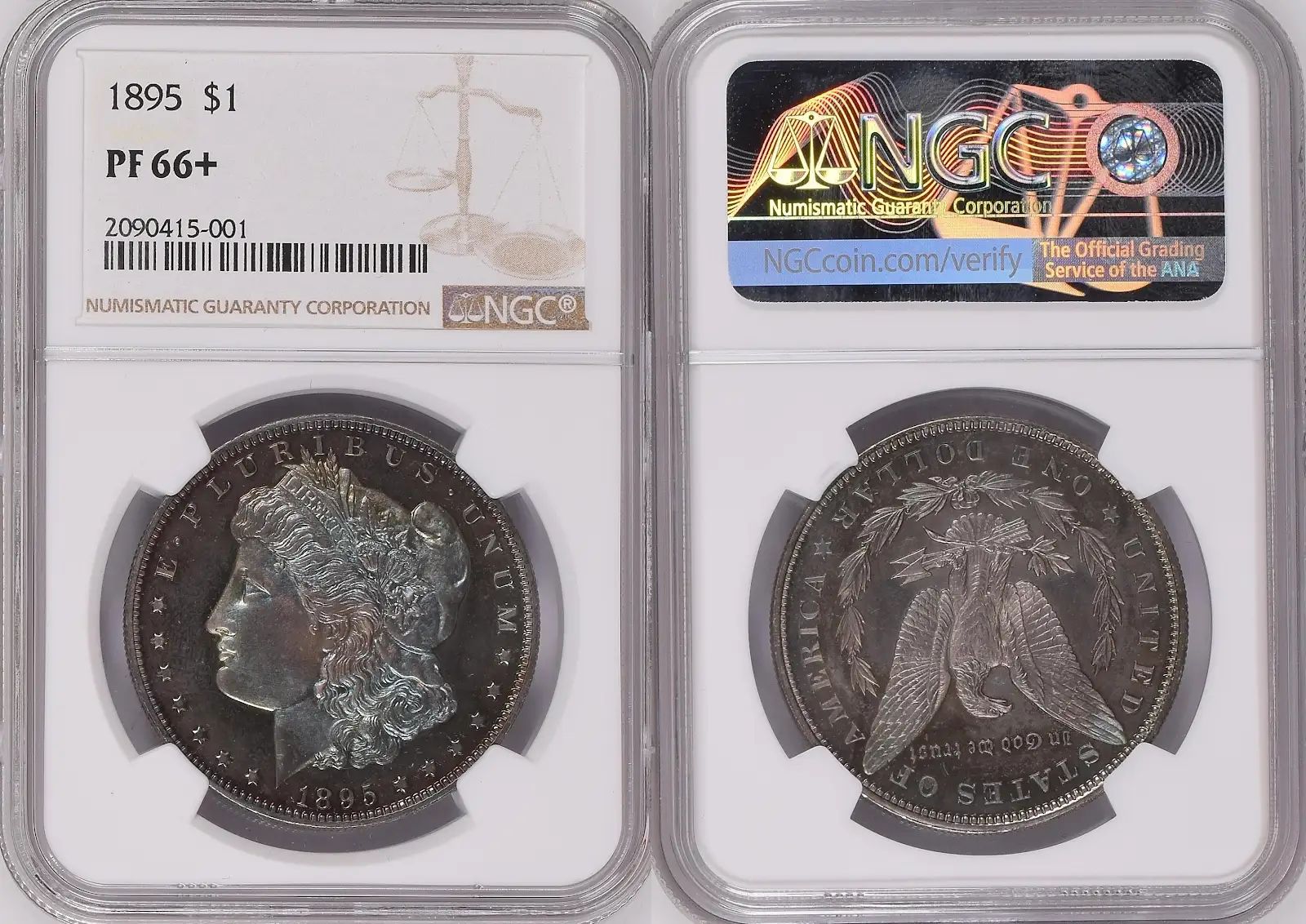 1895 Morgan NGC PF 66+