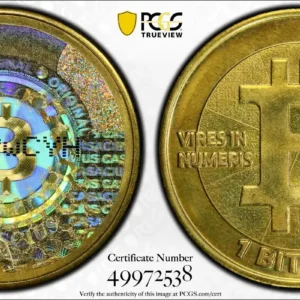 2011-1 Btc Casascius Bitcoin redeemed PCGS MS67