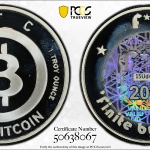 2018 .1 BTC Finite By Design DCAM 15Ud4UAY PCGS MS67