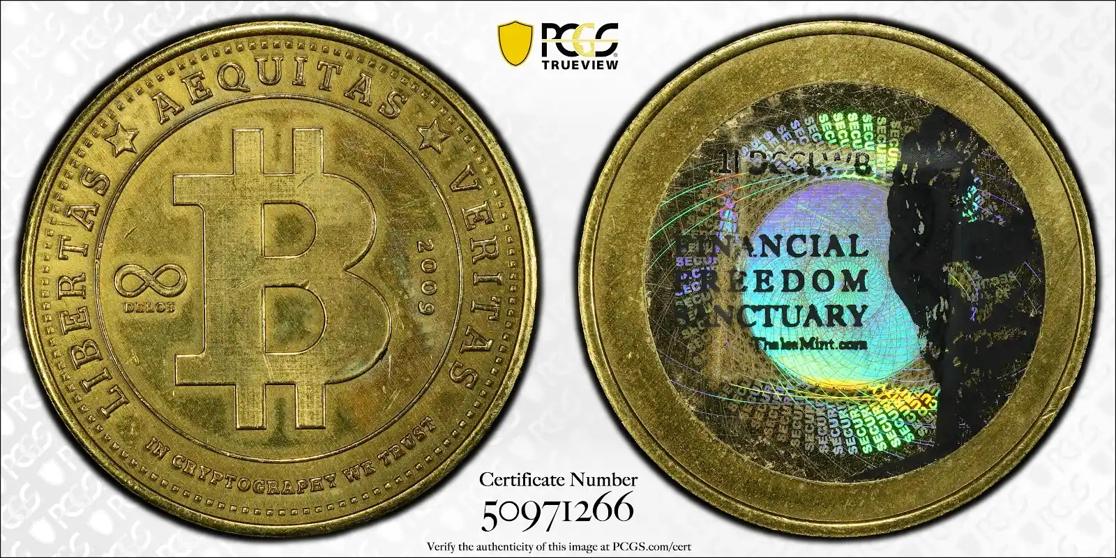 (2018)_token_thales-delos,_aluminum_bronze-50971266, 1LDCCLWB, PCGS MS64