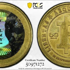 (2018)_token_thales-delos,_aluminum_bronze-50971272, 15WsqgfY, PCGS MS66
