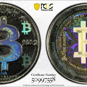 2021 Lealana 0.01 BTC, Raindow Strike, Ci-Ni, Buyer Funded PCGS MS66