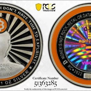 2022 Rarity Check VIBGYOR .001BTC 03 PCGS MS70 Funded