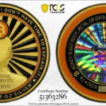 2022 Rarity Check VIBGYOR Gold Gilted 003 Silver .01BTC Funded PCGS MS69