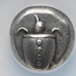 Greece Isl of Aegina, AR Stater Turtle NGC AU Star Ex. M&M