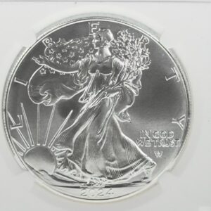 2024(W)  SILVER EAGLE FIRST RELEASES NGC MS70-STRUCK AT WEST POINT