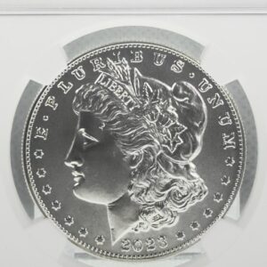 2023 Morgan & Peace Dollar 2-Coin Set, First Day of Issue, NGC MS70