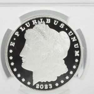 2023-S Morgan & Peace Dollar 2-Coin Proof Set, First Day of Issue, NGC PF70 Ultra Cameo