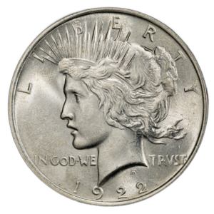 1922-P Peace Dollar — PCGS MS64