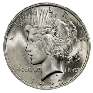 1922-P Peace Dollar — PCGS MS64