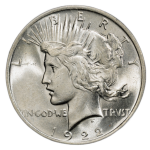 1922-P Peace Dollar — PCGS MS64