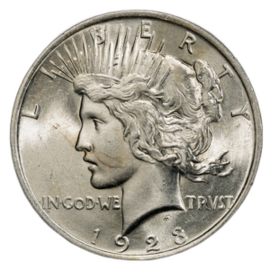 1923-P Peace Dollar — PCGS MS63