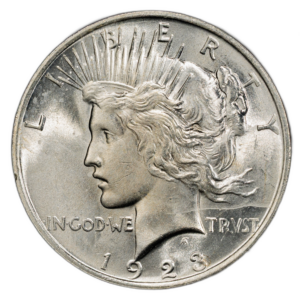 1923-P Peace Dollar — PCGS MS63